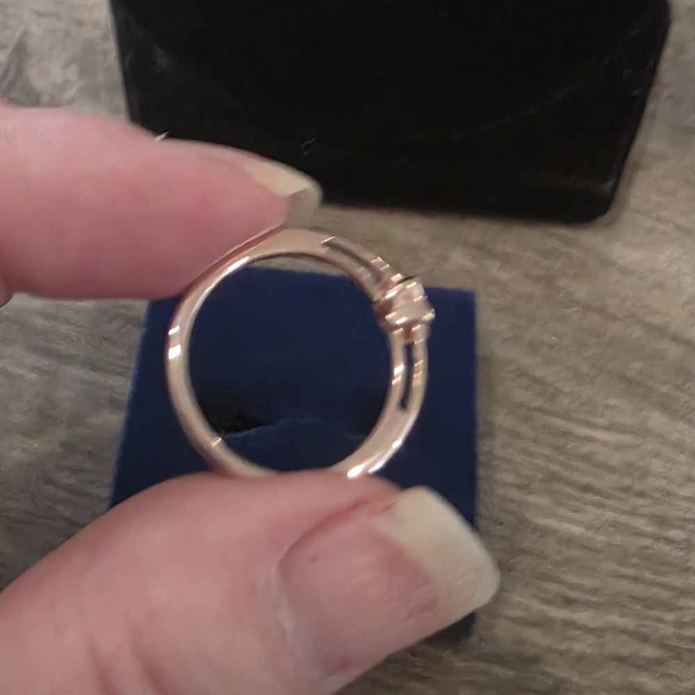 Rose Gold Star Ring View 5